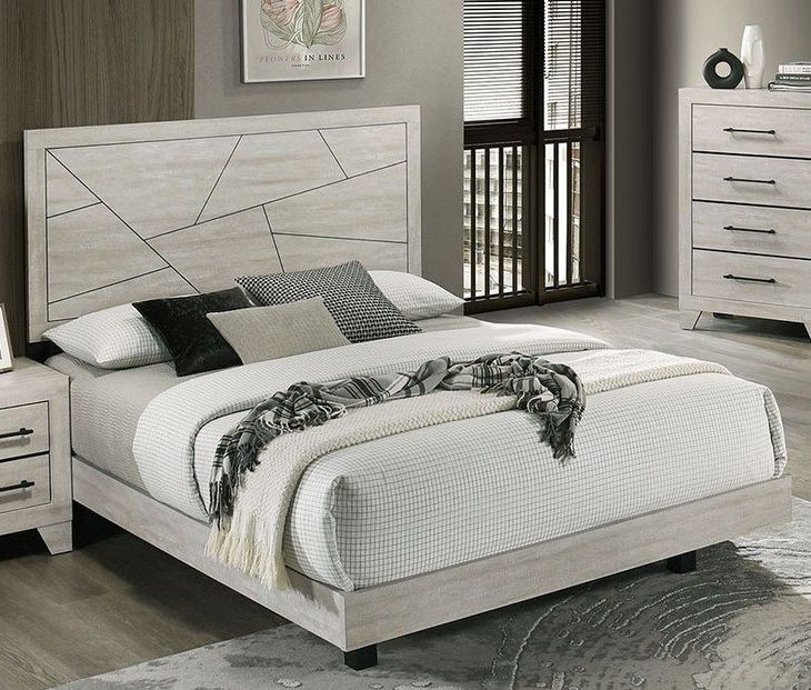 Dubuque Light Gray Platform Bedroom Set