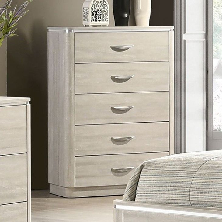 Farsund Dusty Gray 5 Drawer Chest