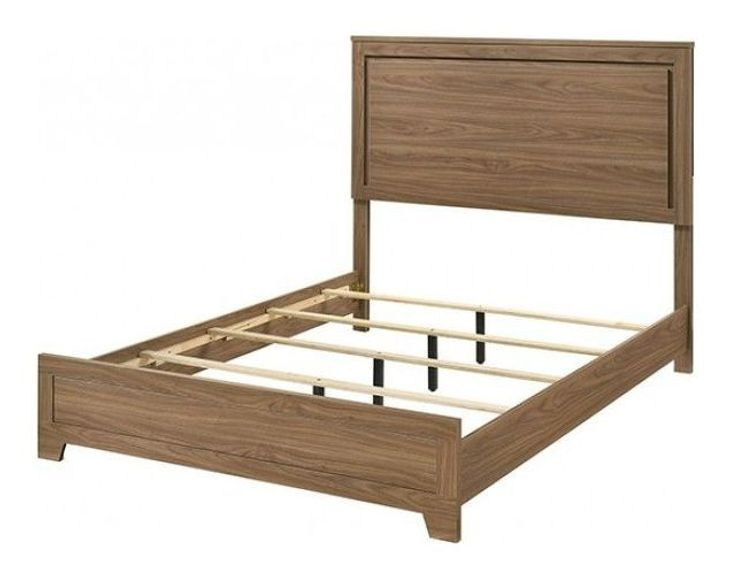 Panelli Walnut King Panel Bed