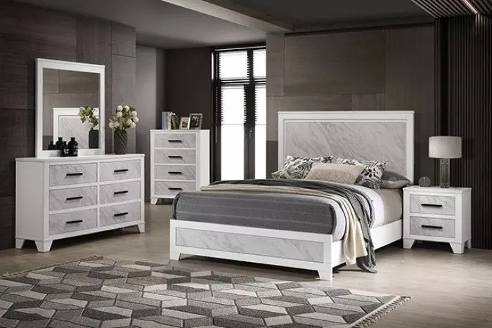 Darlene White Full Panel Bed from Furniture of America | Coleman