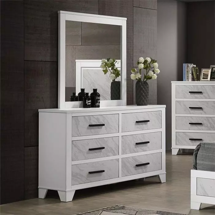 Darlene White 6 Drawer Dresser