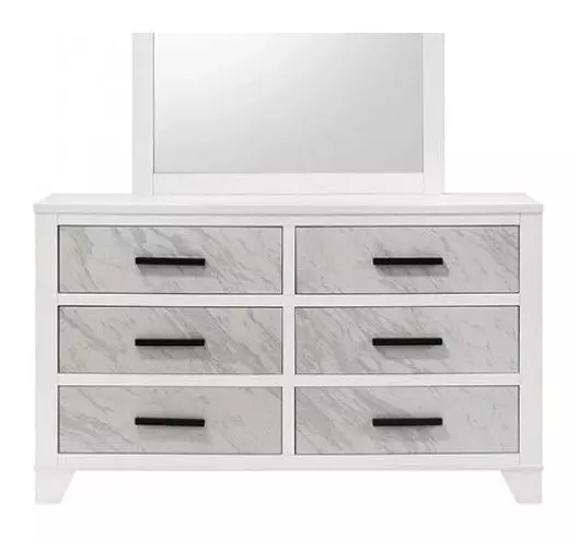Darlene White 6 Drawer Dresser