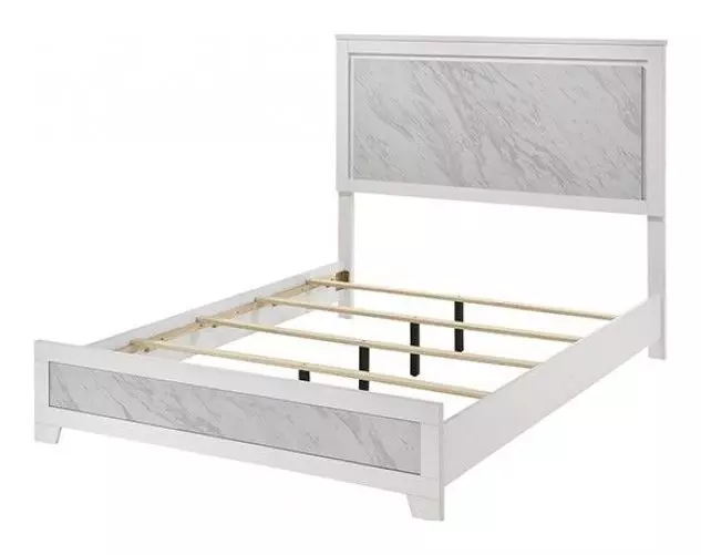 Darlene White King Bed