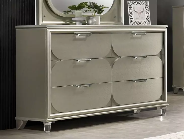 silver dresser chest Benjara Inz 60 Inch 6 Drawer Tall Chest, Elegant Trim, Classic, and Gray : Home & Kitchen lasting durability Elegant Dresser with 6-Drawers Antique