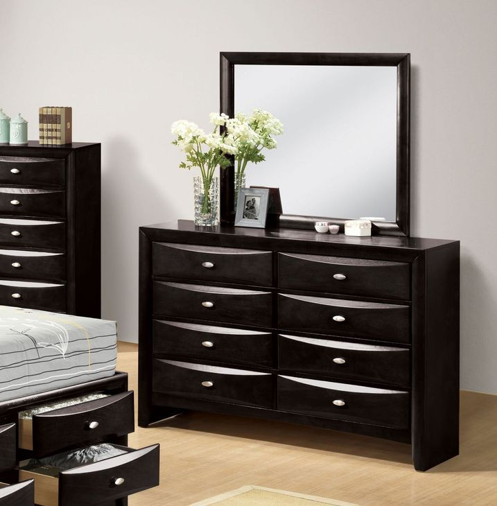 Zosimo Black 8 Drawer Dresser