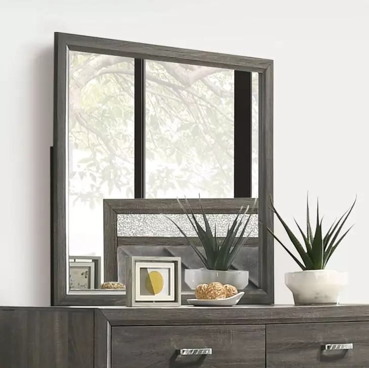 Voleta Gray Upholstered Storage Platform Bedroom Set