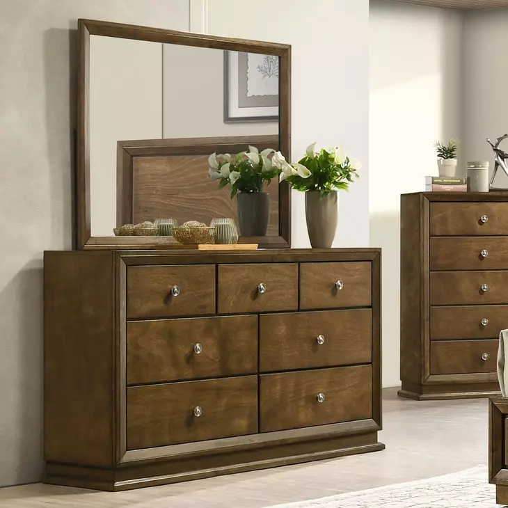 Kirkham Walnut 7 Drawer Dresser