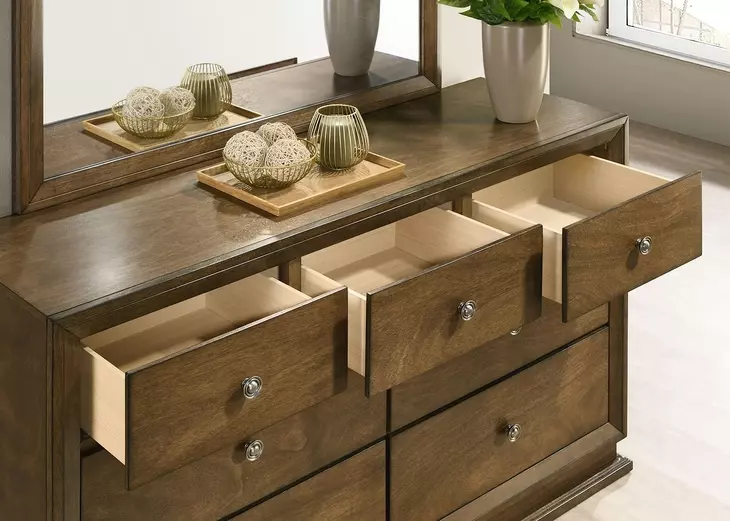 Kirkham Walnut 7 Drawer Dresser