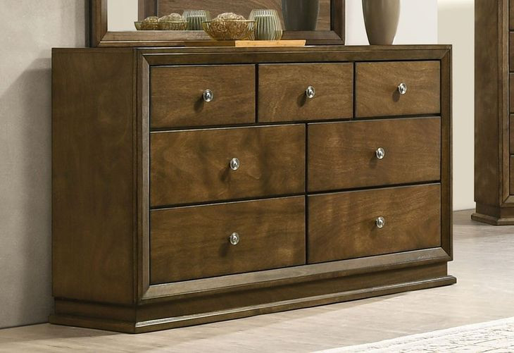 Kirkham Walnut 7 Drawer Dresser