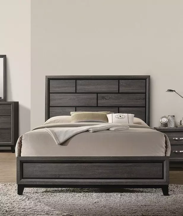 Errico Gray Panel Bedroom Set