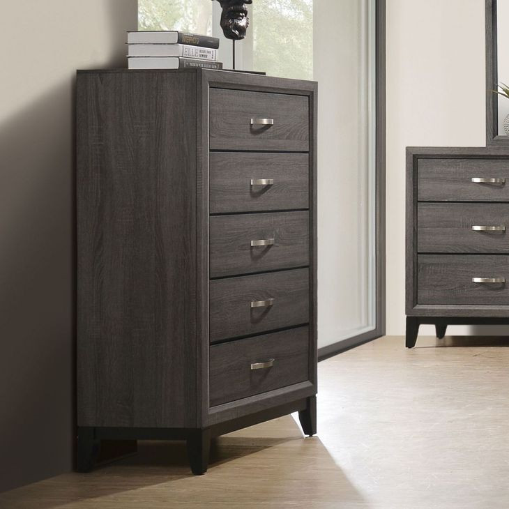 Errico Gray 5 Drawer Chest