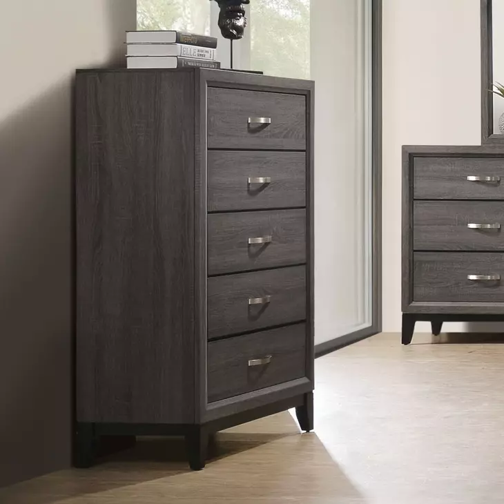Errico Gray 5 Drawer Chest