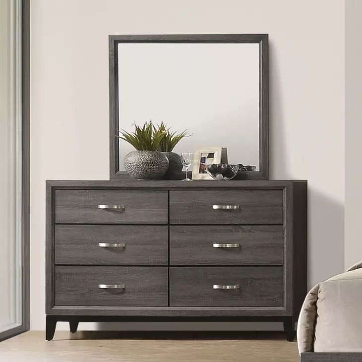 Errico Gray 6 Drawer Dresser
