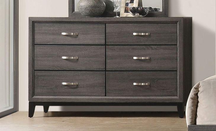 Errico Gray 6 Drawer Dresser