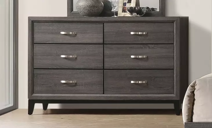 Errico Gray 6 Drawer Dresser