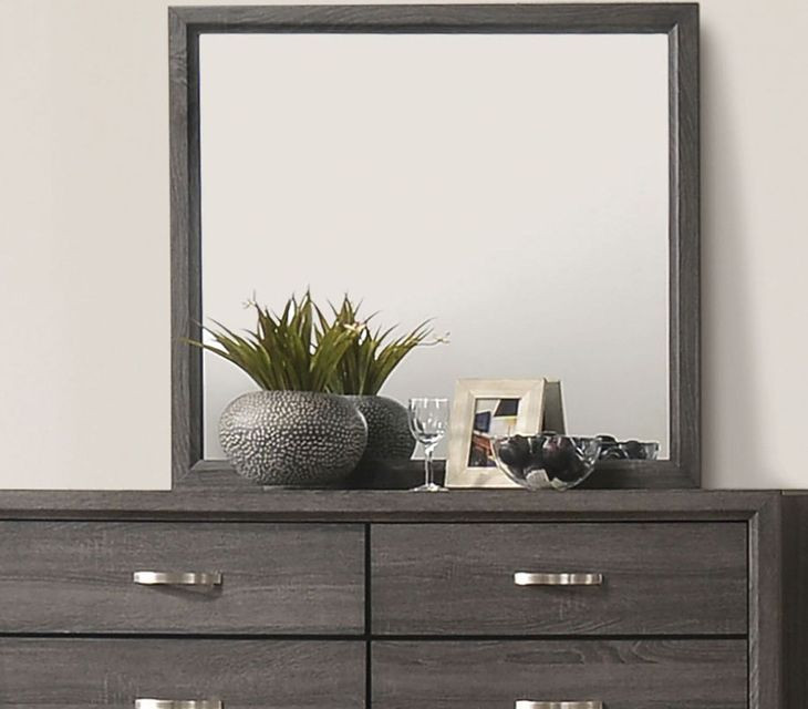 Errico Gray Rectangular Dresser Mirror