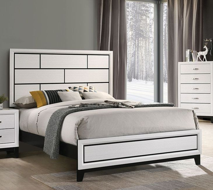 Errico White Panel Bedroom Set