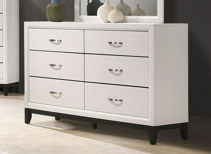 Errico White 6 Drawer Dresser