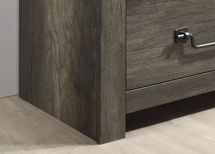 Britonale Rustic Gray 2 Drawer Nightstand