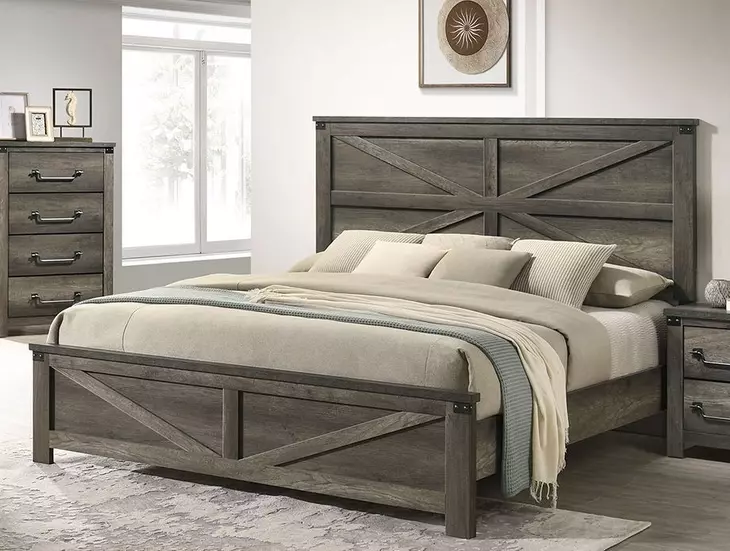 Britonale Rustic Gray Panel Bedroom Set