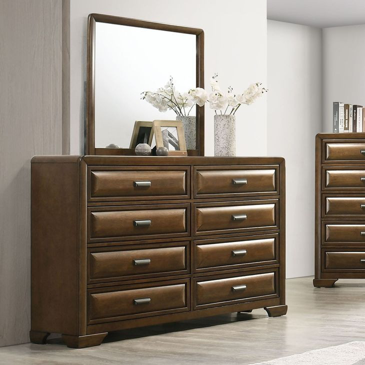 Caerwys Brown 8 Drawer Dresser