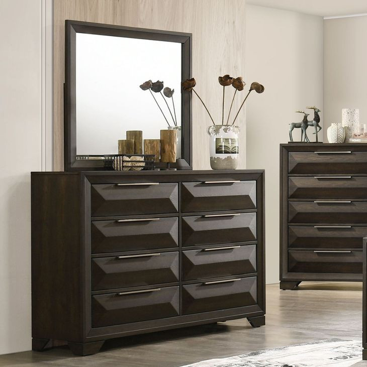 Hexham Espresso Rectangular Dresser Mirror