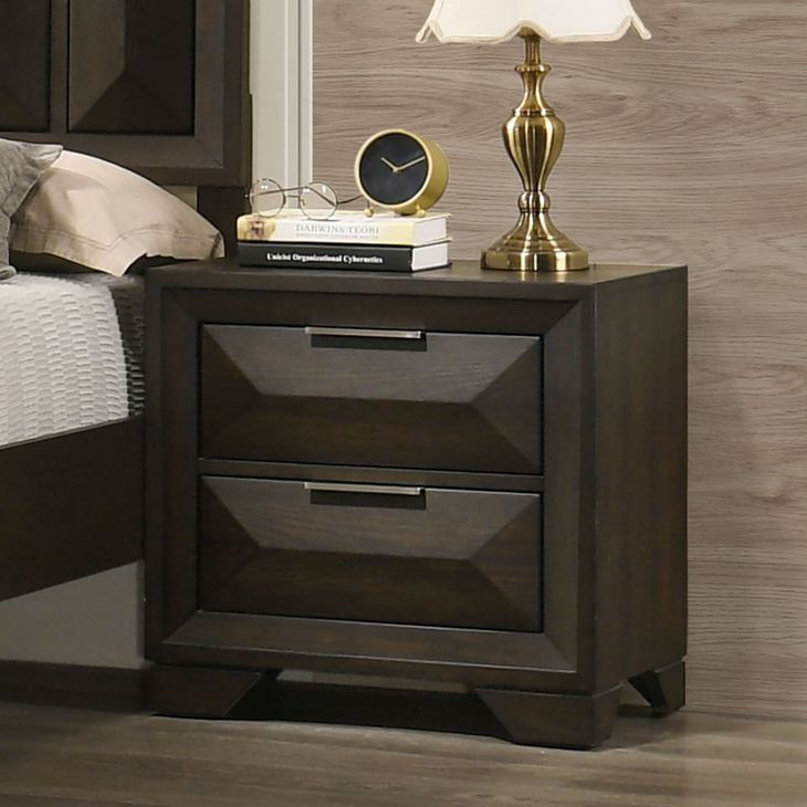 Hexham Espresso 2 Drawer Nightstand