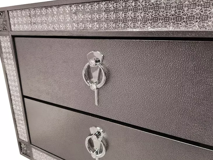 Lyanne Gray 2 Drawer Nightstand