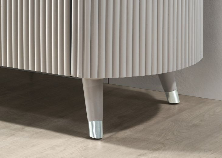 Aldridge Light Gray 2 Drawer Nightstand