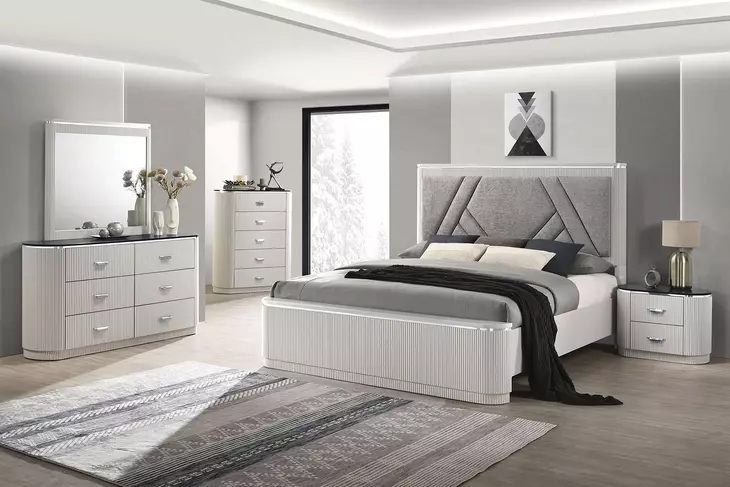 Aldgate Light Gray 6 Drawer Dresser