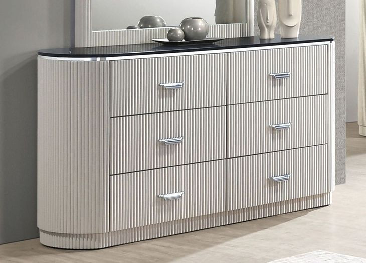 Aldgate Light Gray 6 Drawer Dresser