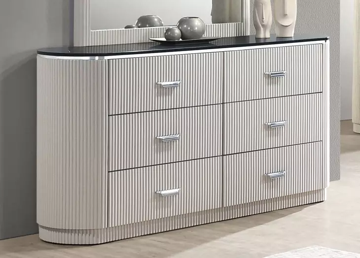 Aldgate Light Gray 6 Drawer Dresser