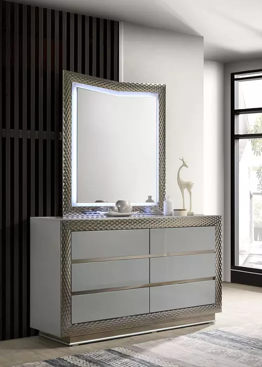 Ventnor Gray 6 Drawer Dresser