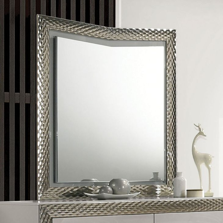 Ventnor Gray Dresser Mirror with LED Light