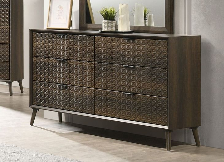 Chalfont Dark Brown 6 Drawer Dresser