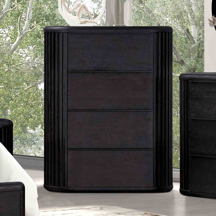 Hildesheim Black 4 Drawer Chest