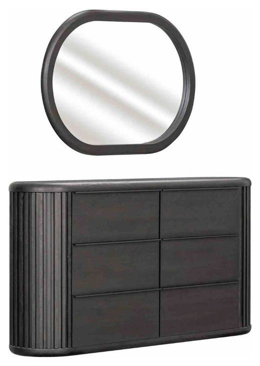 Hildesheim Black 6 Drawer Dresser