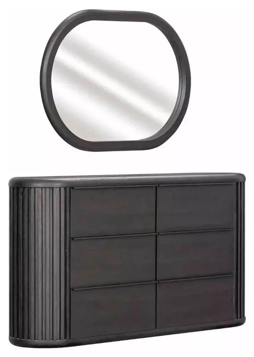 Hildesheim Black 6 Drawer Dresser