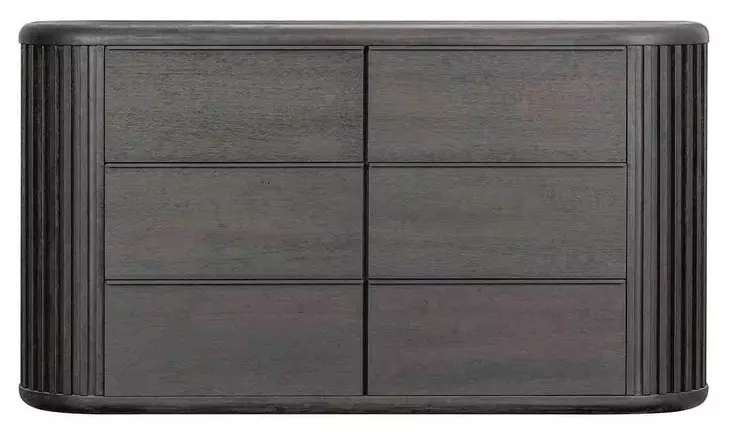 Hildesheim Black 6 Drawer Dresser