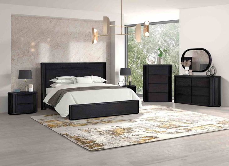 Hildesheim Black Panel Bedroom Set