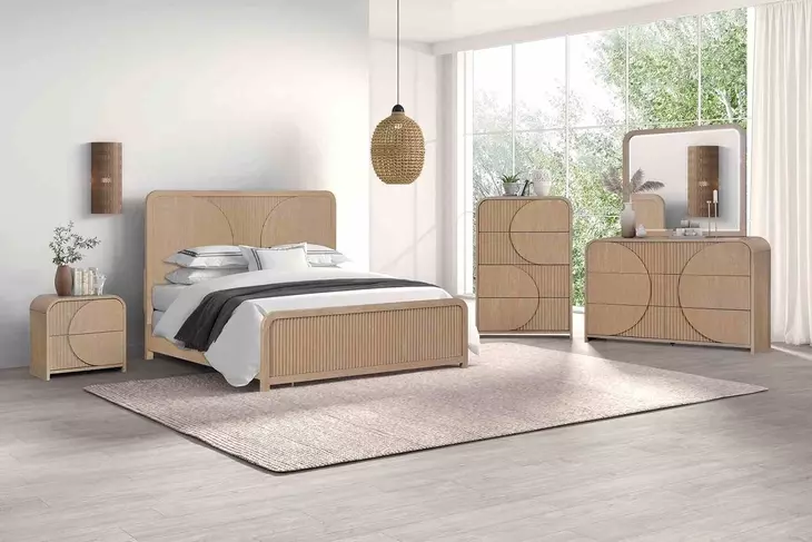 Tangentry Natural Panel Bedroom Set