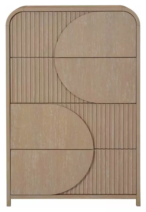 Tangentry Natural 4 Drawer Chest