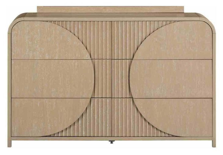 Tangentry Natural 6 Drawer Dresser