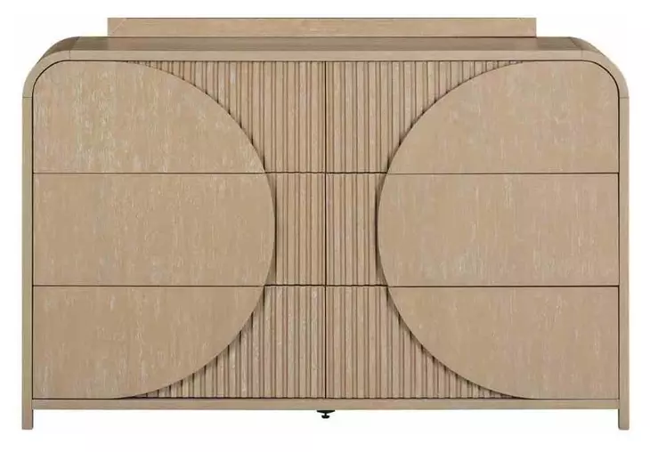 Tangentry Natural 6 Drawer Dresser