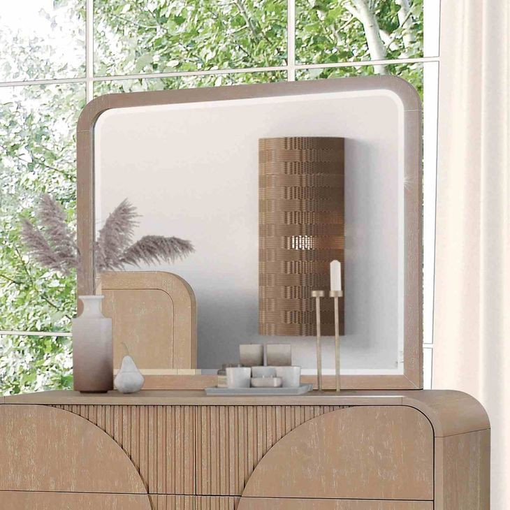 Tangentry Natural Rectangular Dresser Mirror