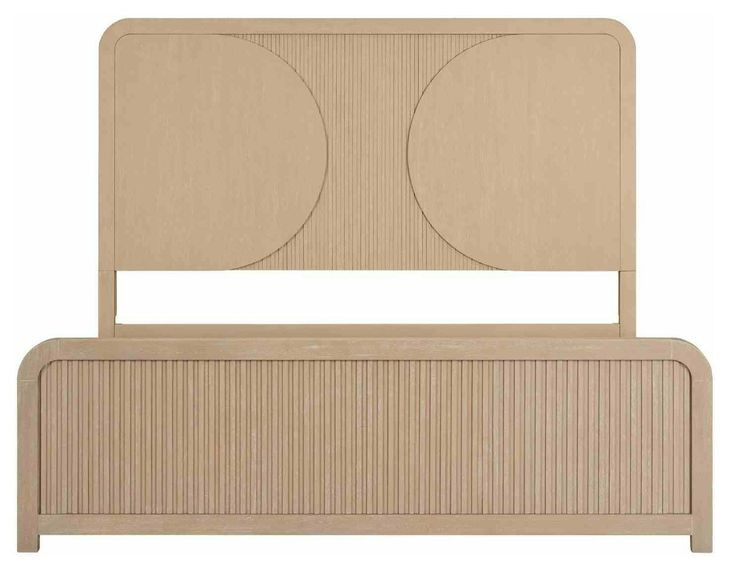Tangentry Natural King Panel Bed