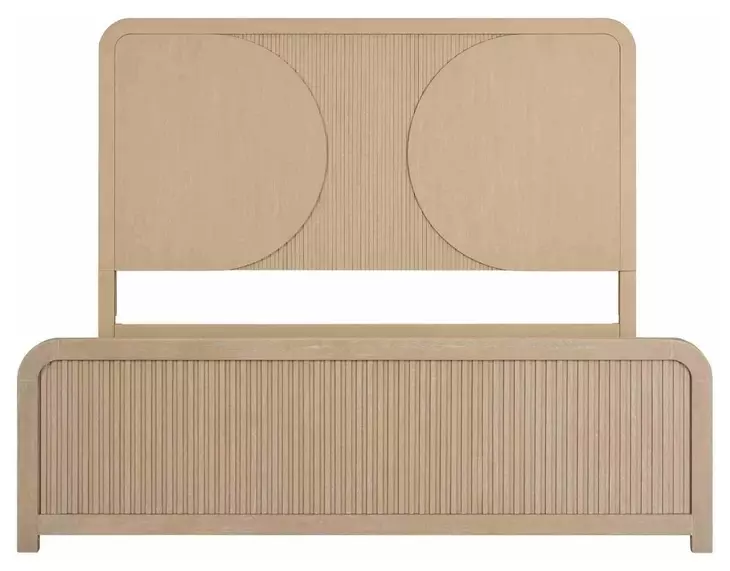 Tangentry Natural King Panel Bed