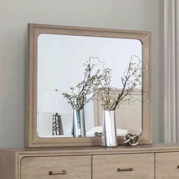 Sandnes Light Oak Rectangular Dresser Mirror