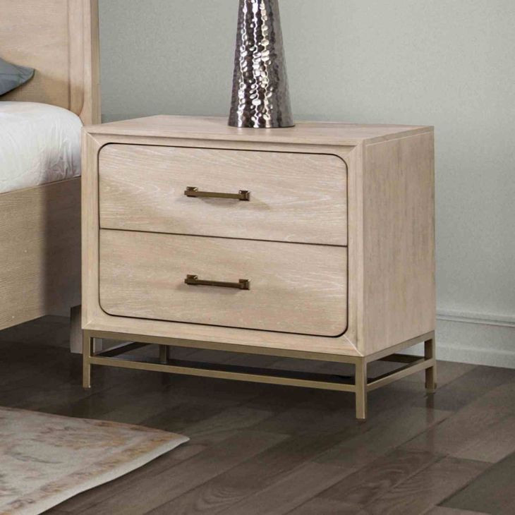 Sandnes Light Oak 2 Drawer Nightstand