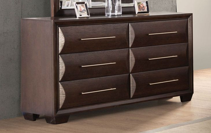 Hinwitz Espresso 6 Drawer Dresser